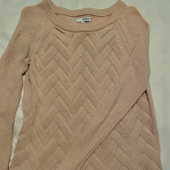 Sonoma light pink knit sweater - Picture 2 of 3